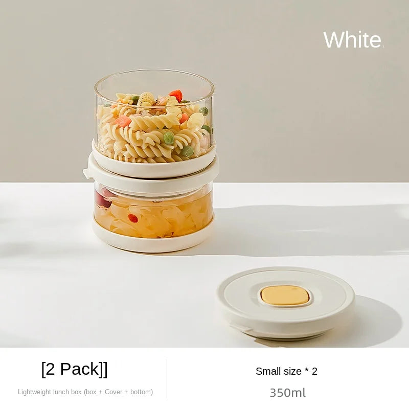 Glass Tupperware Set Airtight Containers Heat Resistant Lunch Box Food Storage for Frozen Rice Salad Bowl and Lid Take Away