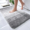 Kitinjoy Bathroom Rug Mat extra Soft Absorbent Microfiber Bath Mat Non-Slip Plush Shaggy Machine Wash Carpet Bathroom Floor Rugs