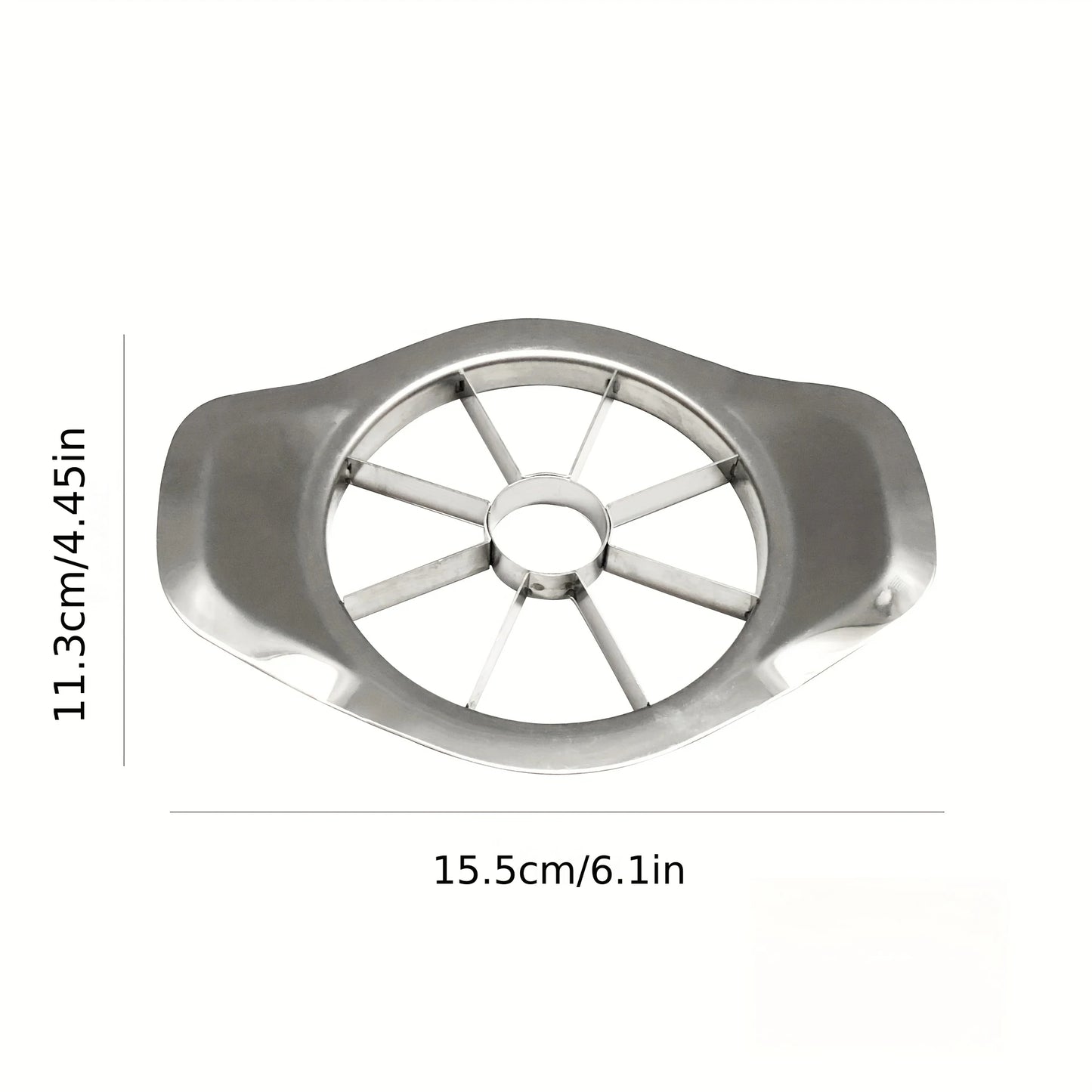 Pack of 2 Stainless Steel Apple & Vegetable Cutters with Comfort Handle