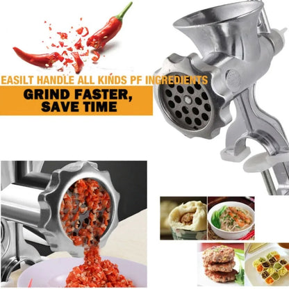 Heavy Duty Hand Crank Meat Grinder & Sausage Stuffer Manual Kitchen Mincer Pasta Maker