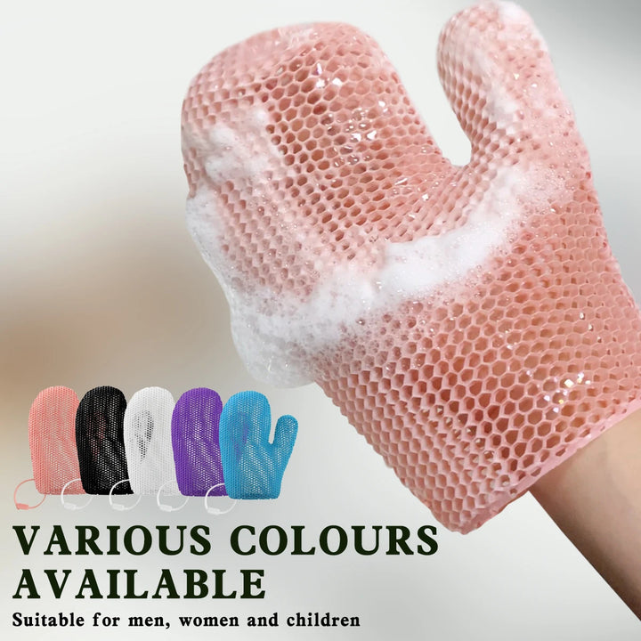 Honeycomb Exfoliating Glove Bath Body Spa Scrubber Honeycomb Exfoliator Glove Scrubber Sponge Shower Loofah Quick Drying