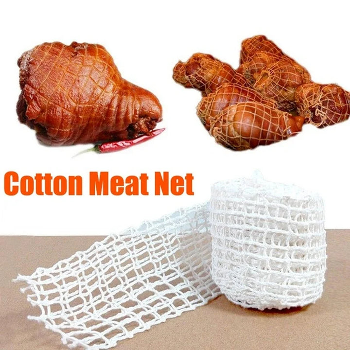 3 Meters Cotton Meat Net Ham Sausage Net Butcher's String Sausage Roll Hot Dog Sausage Casing Packaging Tools Meat Cooking Tool