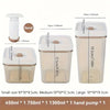 4-piece modern vacuum-sealed food storage containers - household refrigerator storage containers, suitable for food and grains