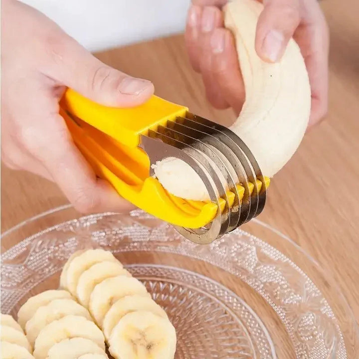 Creative Banana Slicer Stainless Steel Vegetable Fruit Sharp Cutter Sausage Kitchen Accessories Tool