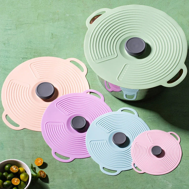 Reusable Self Sealing Lid Silicone Stretch Lids Universal Lid Silicone Bowl Pot Lid Silicone Cover Pan Cooking Food Fresh Cover