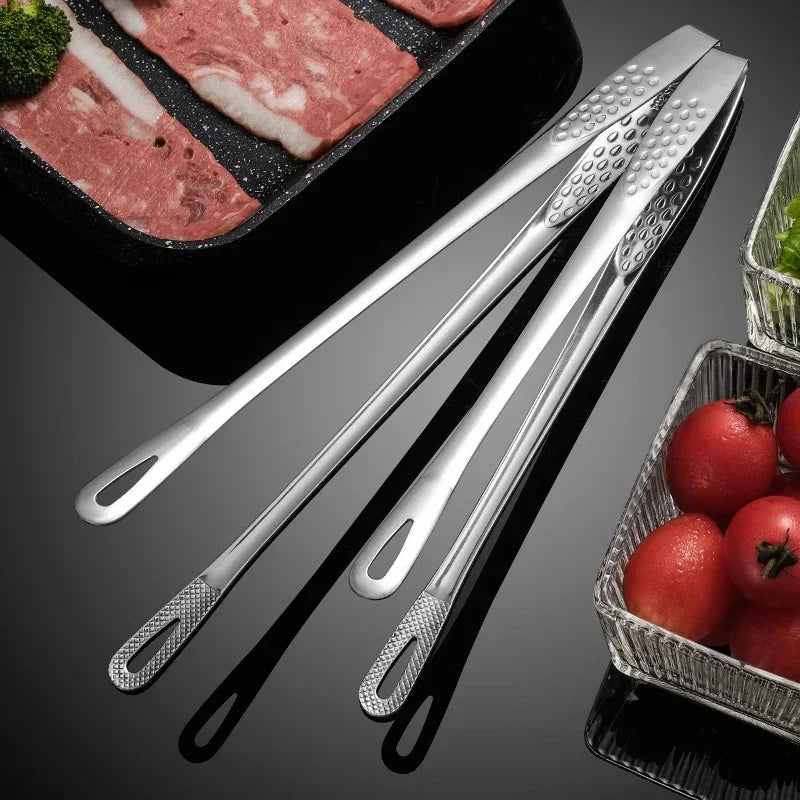 Stainless Steel BBQ Kitchen Tongs