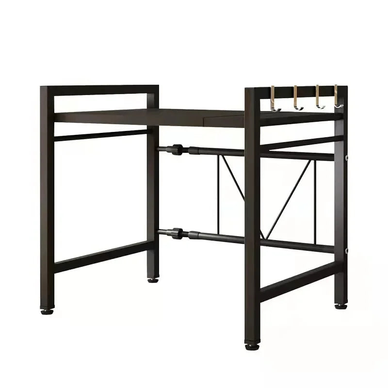 Adjustable Free-Standing Kitchen Microwave & Spice Storage Rack