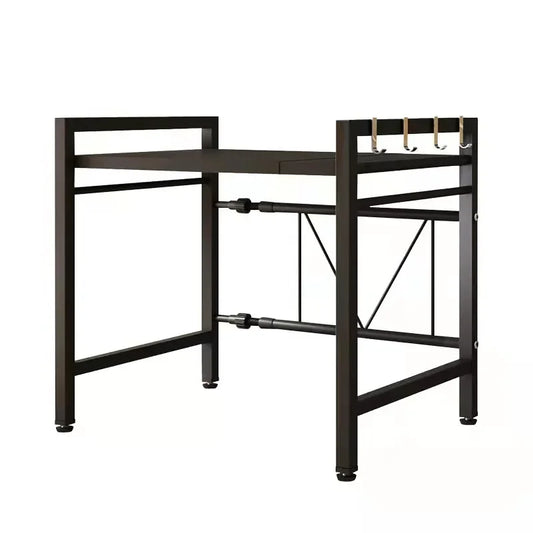 Adjustable Free-Standing Kitchen Microwave & Spice Storage Rack
