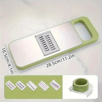 Stainless Steel Mandoline Vegetable Slicer with 3 Blades for Potato & Carrot