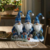 Acrylic Special Festive Christmas Gnomes Acrylic Tabletop Decor - 3 Gnomes, 7.08In/18Cm, Suitable for Bedroom, Kitchen, Office,