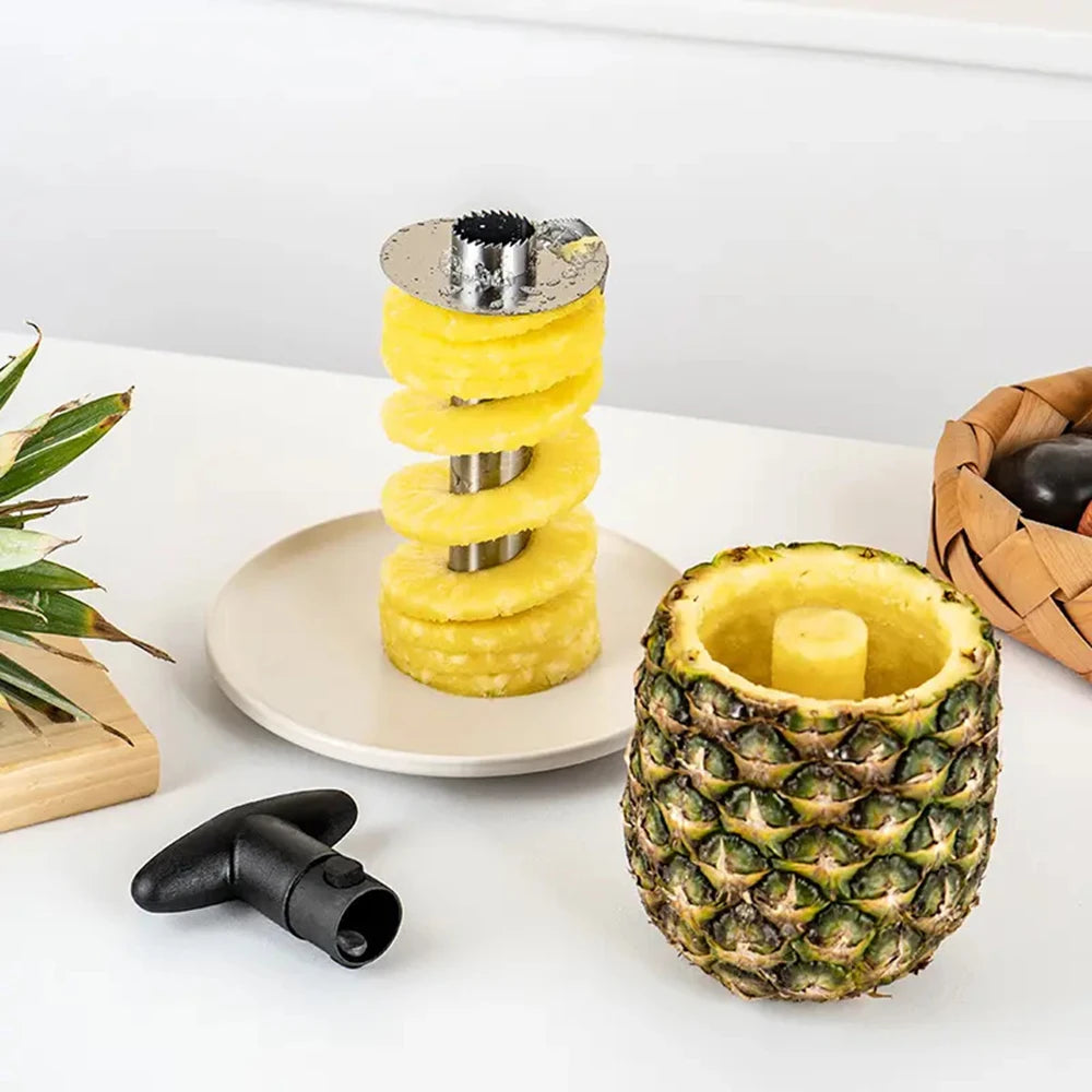 Pack of 2 PCs Stainless Steel Pineapple Peeler, Corer & Slicer – Easy Kitchen Gadget