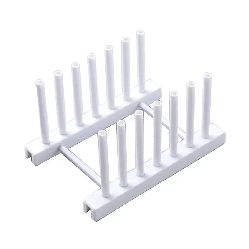 Wooden Dish Drying Rack Kitchen Organizer for Plates, Cups, and Pot Lids