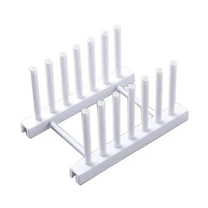 Wooden Dish Drying Rack Kitchen Organizer for Plates, Cups, and Pot Lids