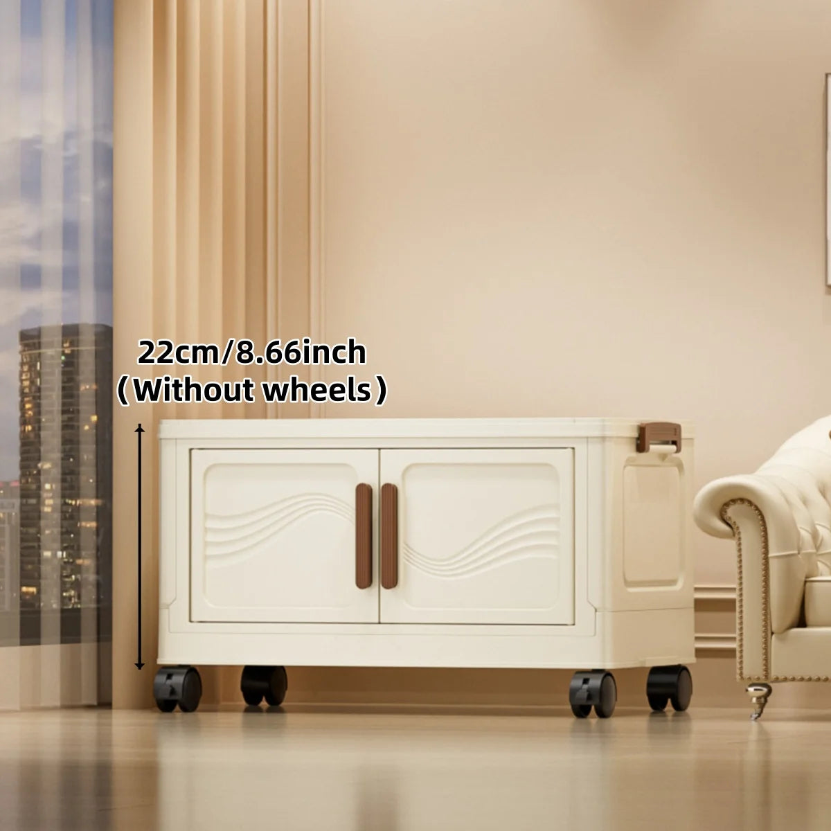 Foldable Storage Box with Clear Door – Spacious Multi-Purpose Organizer