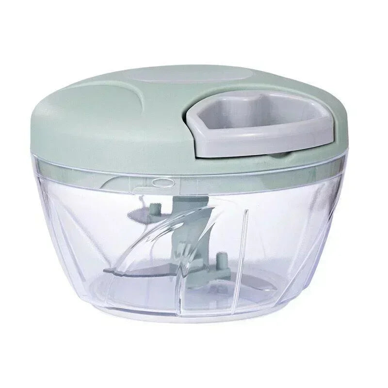 500/900ML Rotary Food Processor & Garlic Grinder for Vegetables, Fruits & Chili