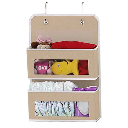 5-Shelf Hanging Storage Organizer – Anti-Tilt, Behind Door, Multi-Pocket