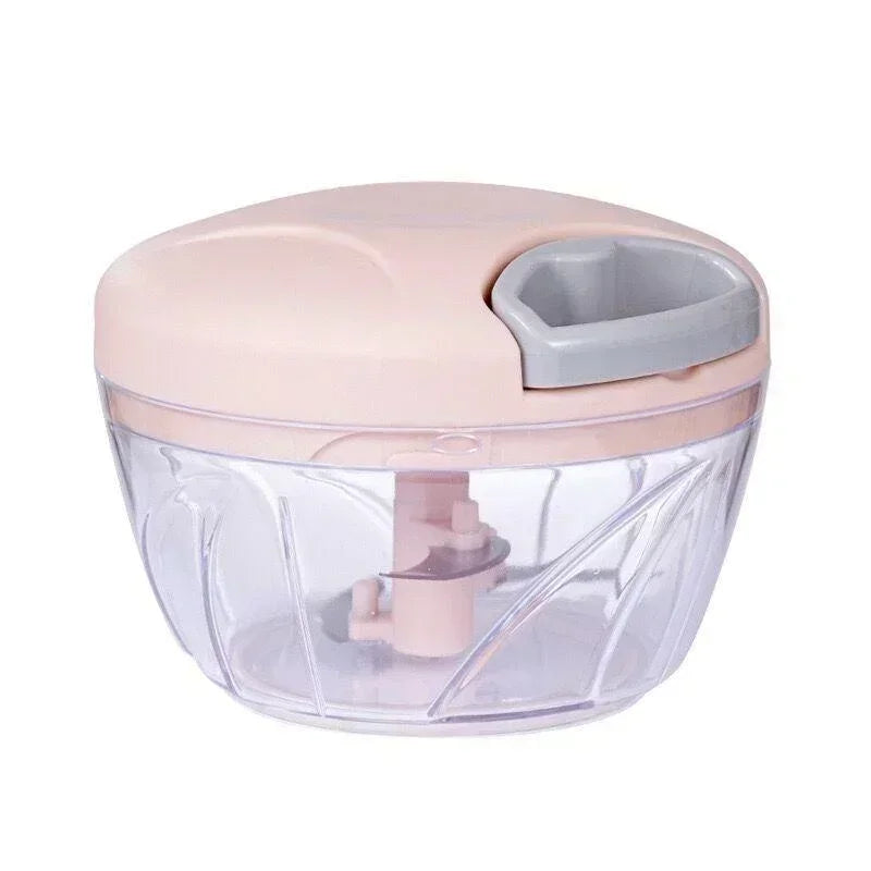 500/900ML Rotary Food Processor & Garlic Grinder for Vegetables, Fruits & Chili