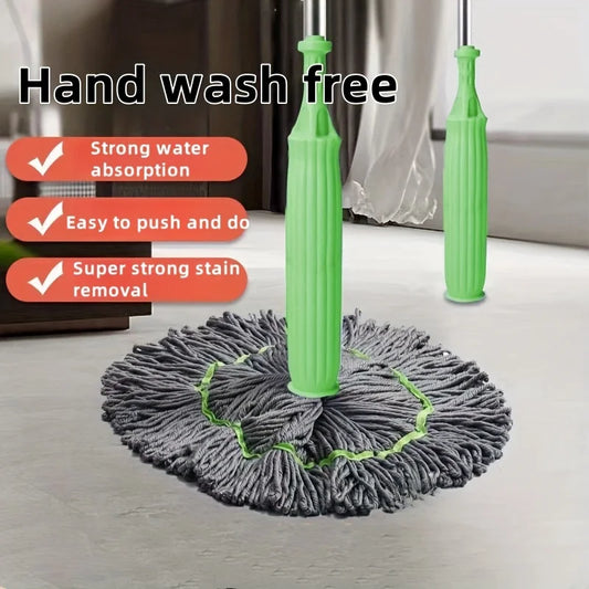 1 PCs Green Rotating Home Mop – Reusable Floor Cleaner for Bedroom, Bathroom & Kitchen
