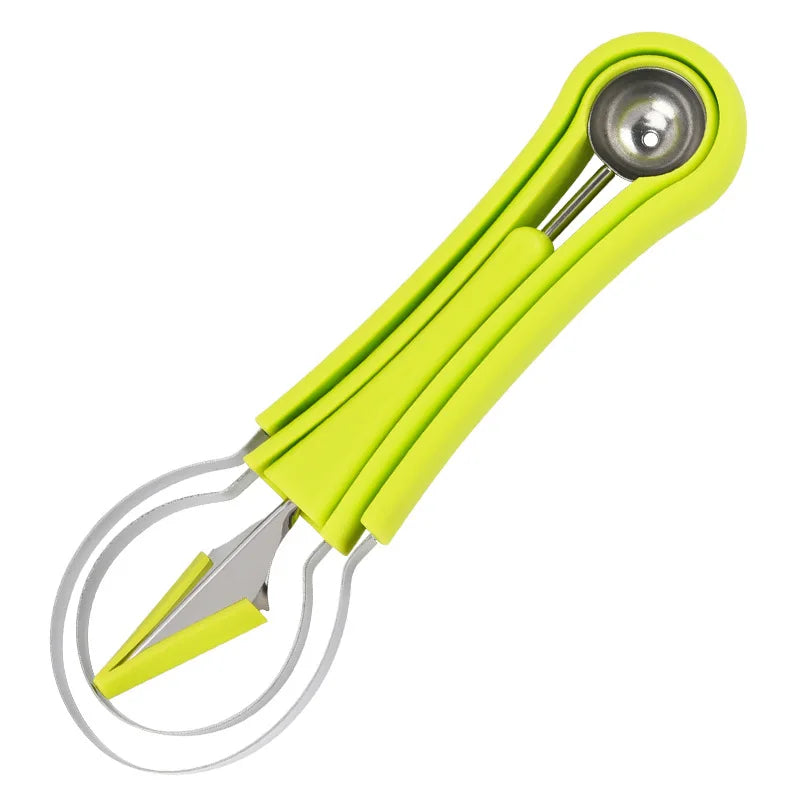 Stainless Steel Avocado & Fruit Cutter – Kitchen Gadget for Easy Slicing