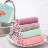 10pcs Microfiber Dish Cloths Multi-Purpose Double-Sided Dishwashing Towels Absorbent Kitchen Cleaning Rags