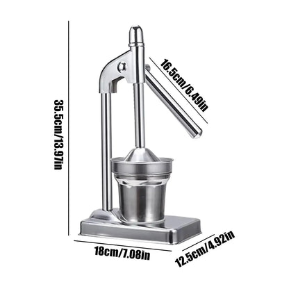 Stainless Steel Manual Citrus Juicer Handheld Fruit
