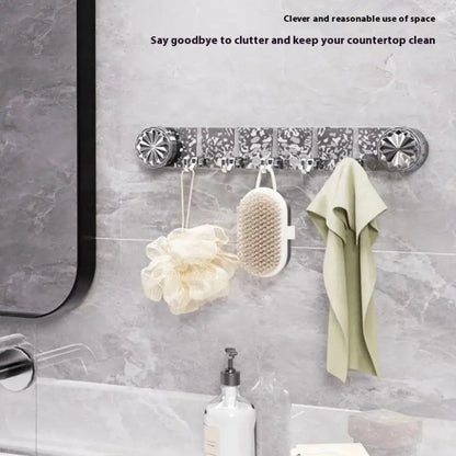 5-in-1 Rotating Suction Cup Hooks – Punch-Free, Waterproof Wall Mount