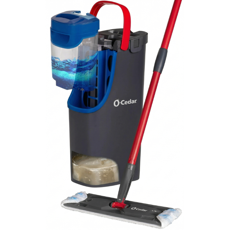 O-Cedar H2 Pro Flat Mop System with Dual-Tank Clean & Dirty Water Separation