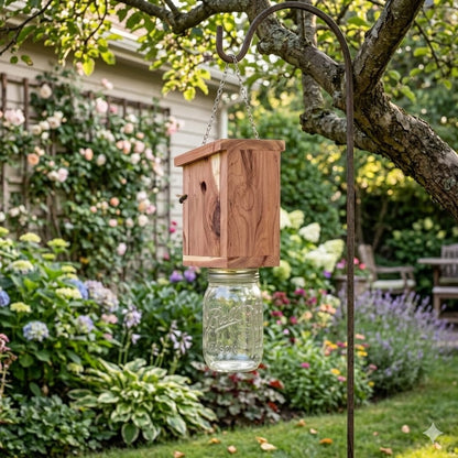 Pack of 2 Bee Trap with Mason Jar